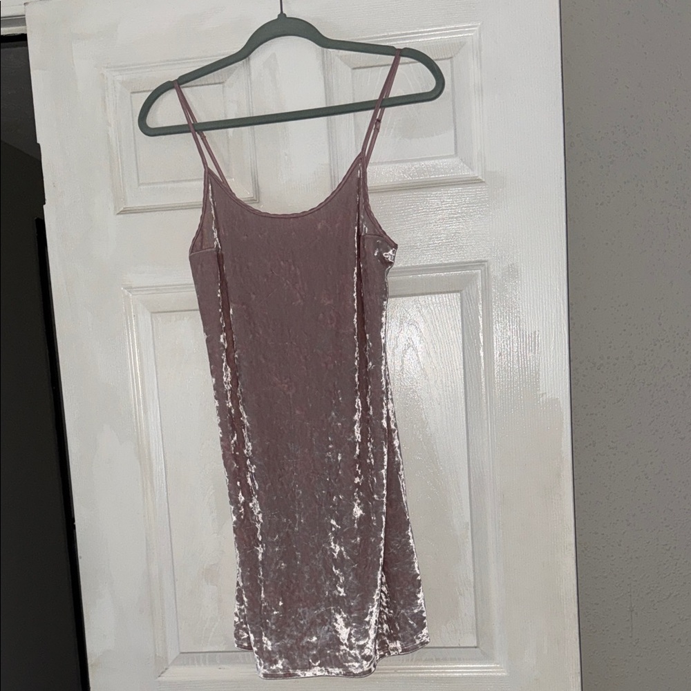 Victoria's Secret Mauve Velvet Slip Chemise